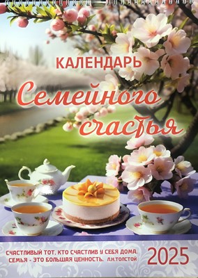 Календарь перекидной "Вдохновение"  Семейное счастье 25Х35